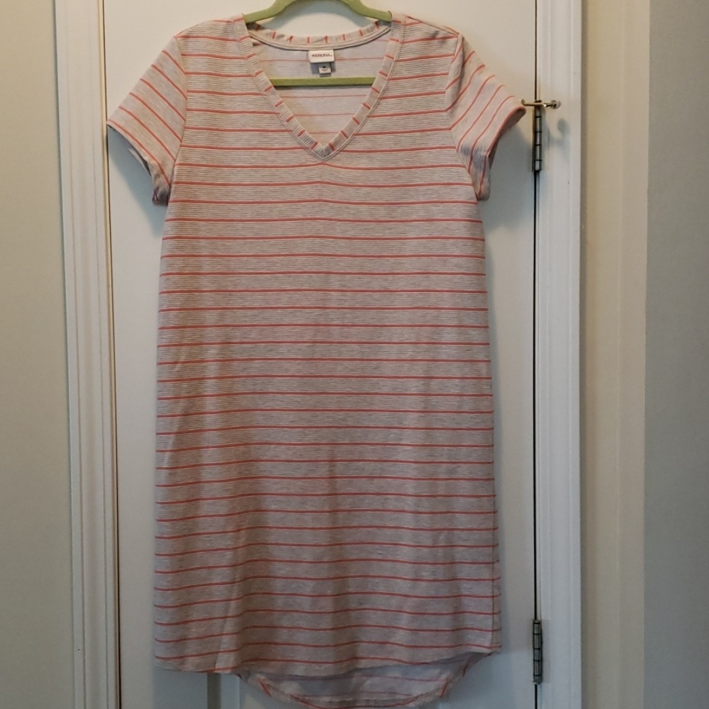 Striped t shirt dress